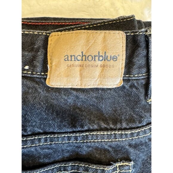Anchor Black Pants Mens 36 X 30 Original Baggy Wide Jeans Y2K 90s Vintage Skater - Picture 12 of 12